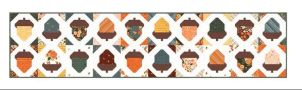 Acorn Love table runner
